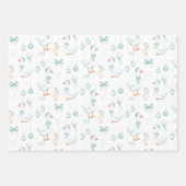 Personalized Goose Christmas Wrapping Paper Sheets Geschenkpapier Set (Vorderseite)