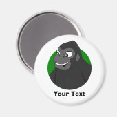 Personalized Gorilla Cartoon T-Shirt Magnet (Vorderseite/Rückseite)