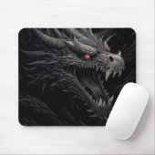 Personalized Gothic Dragon Head Mousepad (Mit Mouse)