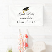 Personalized Grad Party, Name and Year Banner (Insitu)