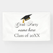 Personalized Grad Party, Name and Year Banner (Horizontal)
