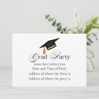Personalized Grad Party, Name and Year Einladung