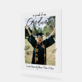 Personalized Grad Party Welcome Sign Acrylschild (Winkel)