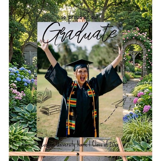 Personalized Grad Party Welcome Sign Acrylschild
