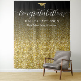 Personalized Graduate Congratulations Graduation Wandteppich
