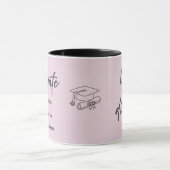 Personalized Graduate Mug – Elegant Script Style Tasse (Zentrum)