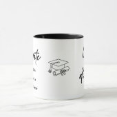 Personalized Graduate Mug – Elegant Script Style Tasse (Zentrum)