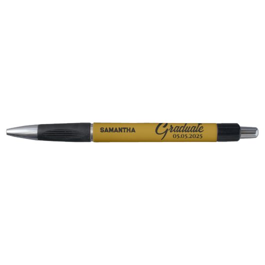 Personalized Graduate Pen - Custom Name & Date Kugelschreiber (Vorderseite)