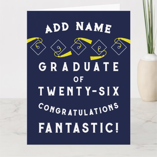 Personalized Graduation 2026 Karte (Vorderseite)
