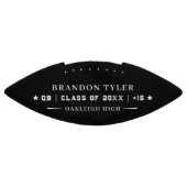 Personalized Graduation Athlete Keepsake Football (Panel)