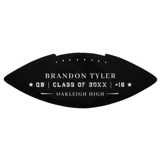 Personalized Graduation Athlete Keepsake Football (Panel)