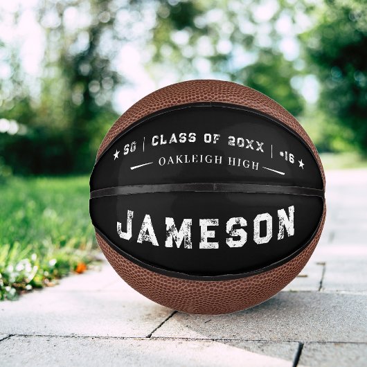 Personalized Graduation Athlete Keepsake Mini Basketball