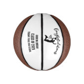 Personalized Graduation Basketball, Name Mini Basketball (Vertikal)