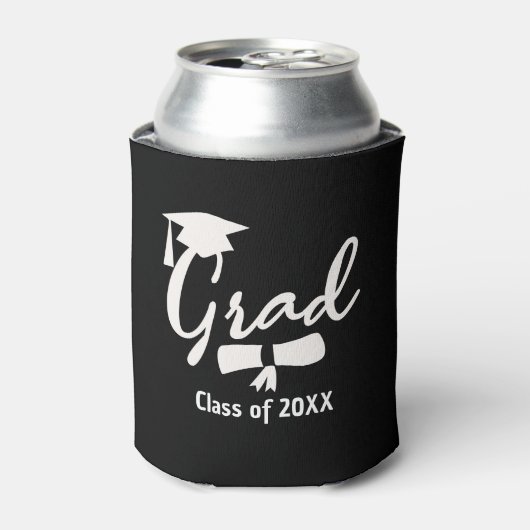 Personalized Graduation Beer Cooler, Custom Year Dosenkühler (Kanne Vorderseite)