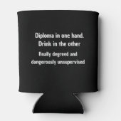 Personalized Graduation Beer Cooler, Custom Year Dosenkühler (Rückseite)