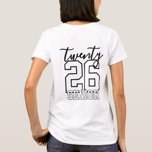 Personalized Graduation Class Of Year T-Shirt (Rückseite)