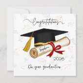 Personalized Graduation Congratulations Karte (Vorderseite)