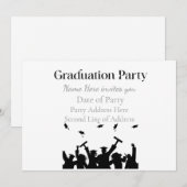 Personalized Graduation Custom Name and Class Year Einladung (Vorne/Hinten)