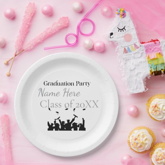 Personalized Graduation Custom Name and Class Year Pappteller (Party)