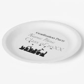 Personalized Graduation Custom Name and Class Year Pappteller (Schrägansicht)