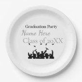 Personalized Graduation Custom Name and Class Year Pappteller (Vorderseite)
