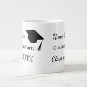 Personalized Graduation Custom Name Graduate Gift  Jumbo-Tasse (Vorderseite)