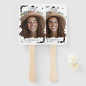 Personalized Graduation Elegant Script Stars & Cap Fächer (Vorne und Hinten)