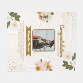 personalized graduation fleece blanket (Vorderseite (Horizontal))