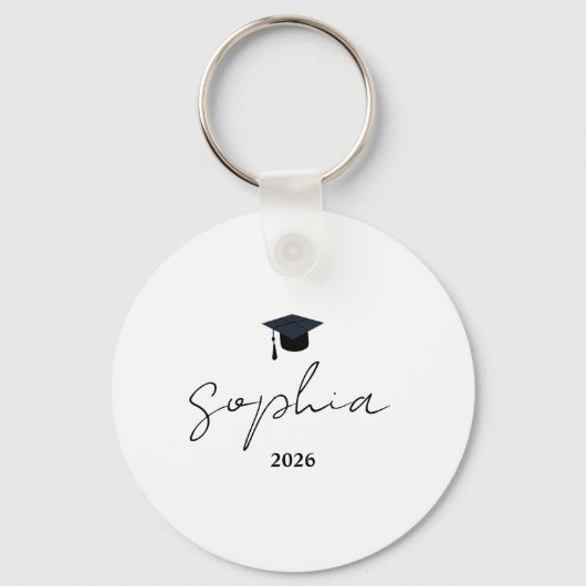 Personalized Graduation Gift, Custom key, Class Schlüsselanhänger (Vorderseite)