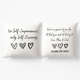 Personalized Graduation Gift Throw Pillow Kissen