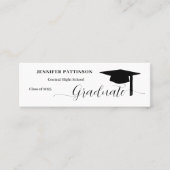 Personalized Graduation Graduate Name Telefonnummerkarte (Vorderseite)
