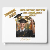 Personalized Graduation Guestbook & Wishes Book  Gästebuch (Vorderseite)