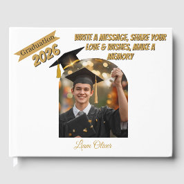 Personalized Graduation Guestbook & Wishes Book  Gästebuch