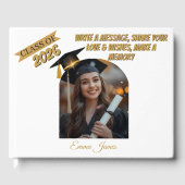 Personalized Graduation Guestbook & Wishes Book Gästebuch (Vorderseite)