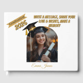 Personalized Graduation Guestbook & Wishes Book  Gästebuch (Vorderseite)
