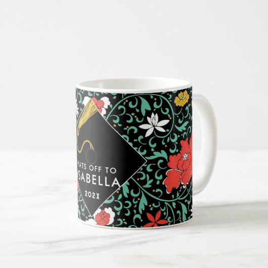 Personalized Graduation Keepsake Ohrts Mug Kaffeetasse (VorderseiteRechts)