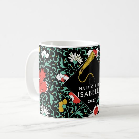 Personalized Graduation Keepsake Ohrts Mug Kaffeetasse (Vorderseite Links)