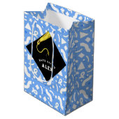 Personalized Graduation Medium Gift Bag Mittlere Geschenktüte (Vorderseite Schrägansicht)