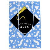 Personalized Graduation Medium Gift Bag Mittlere Geschenktüte (Rückseite)