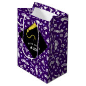 Personalized Graduation Medium Gift Bag Mittlere Geschenktüte (Vorderseite Schrägansicht)
