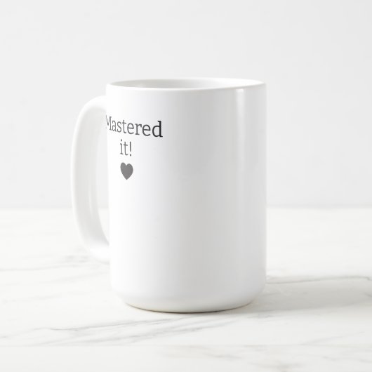 Personalized Graduation Mug, Mastered It 2026 Mug, Kaffeetasse (Vorderseite Links)