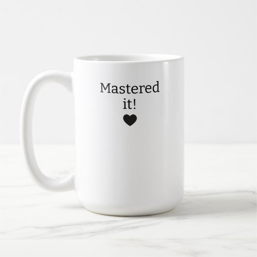 Personalized Graduation Mug, Mastered It 2026 Mug, Kaffeetasse (Links)