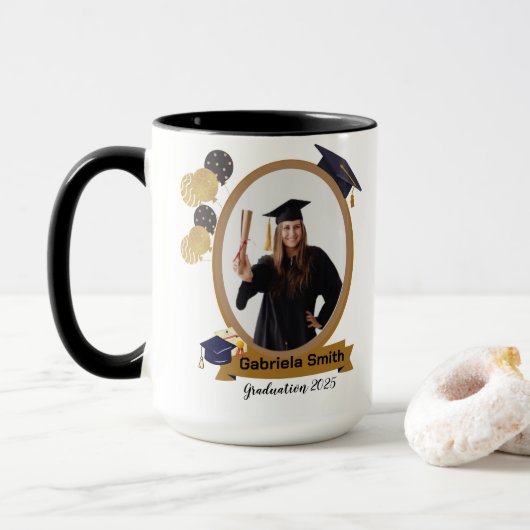 personalized graduation mug tasse (Mit Donut)