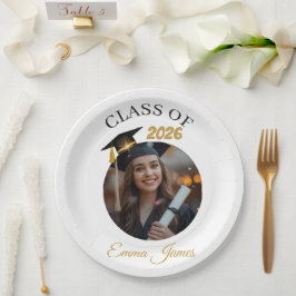 Personalized Graduation Paper Plates Class of 2026 Pappteller