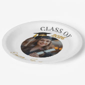Personalized Graduation Paper Plates Class of 2026 Pappteller (Schrägansicht)
