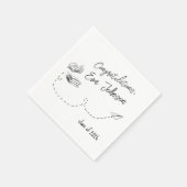 Personalized Graduation Party Napkins  Serviette (Ecke)