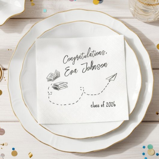Personalized Graduation Party Napkins  Serviette
