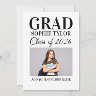 Personalized Graduation Party Photo Invitation Einladung