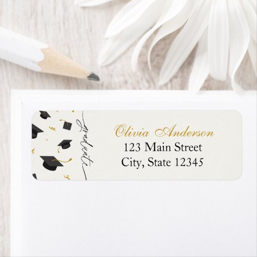 Personalized Graduation Party Return Address (Insitu)
