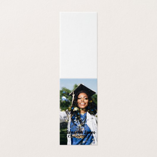 Personalized Graduation Photo and Name (Außenseite Aufgefaltet)